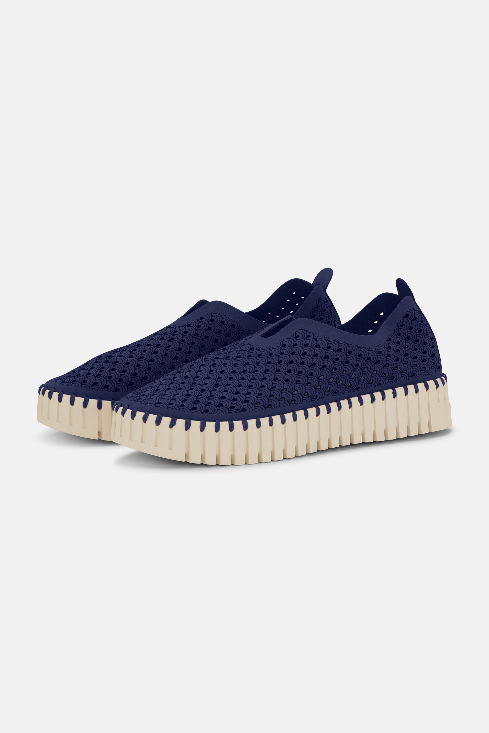 Platform Tulip Sko - Dark Indigo